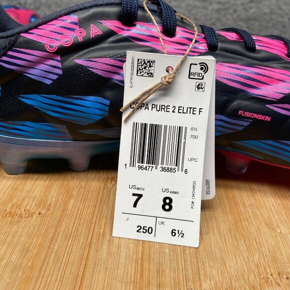 Adidas Copa Pure 2 Elite FG Soccer Reemergence Pack Size 7 Men Blue Pink IG8711 main image 4